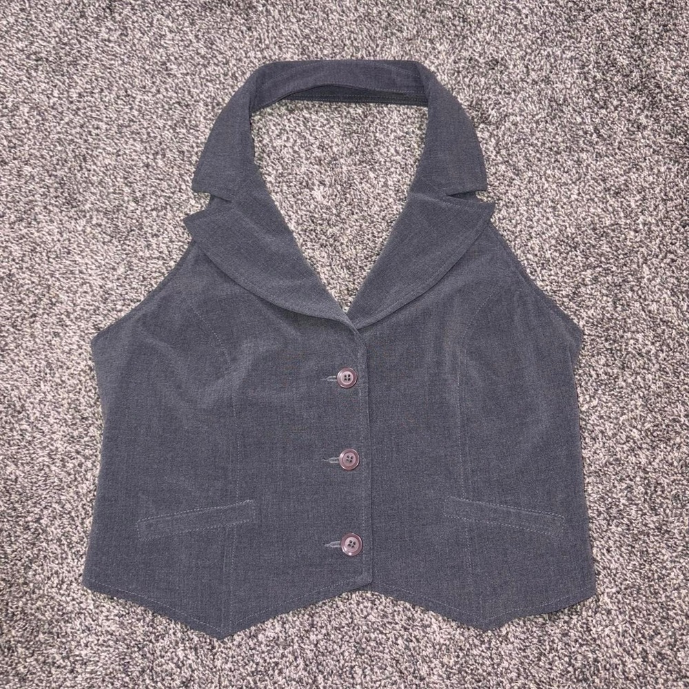Star city grey cropped tank
